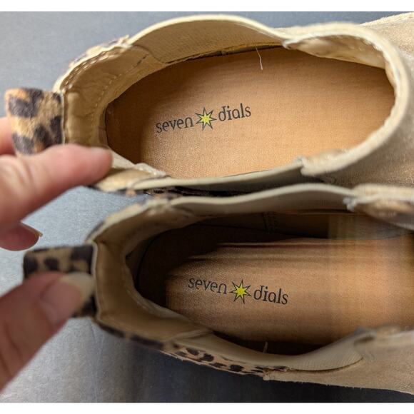 Seven Dials Marisah Ankle Boots WOMENS SIZE 8.5M Natural Leopard Print Booties - Picture 9 of 12